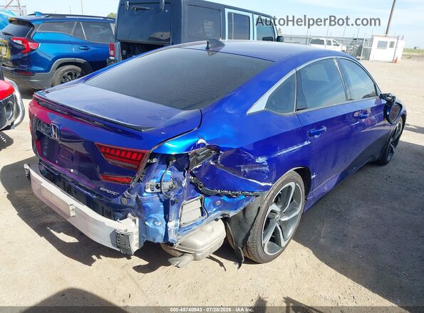 1HGCV1F36MA100580 2021 HONDA ACCORD Dark Blue Trasero derecho
