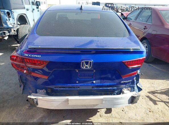 1HGCV1F36MA100580 2021 HONDA ACCORD Dark Blue Vista frontal