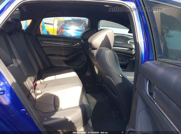 1HGCV1F36MA100580 2021 HONDA ACCORD Dark Blue Vista de la etiqueta del VIN
