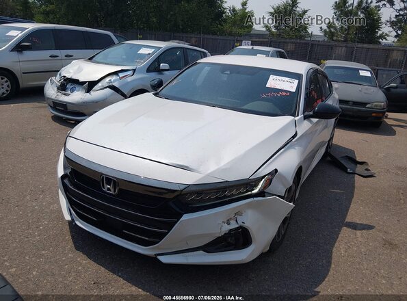 1HGCV1F36NA037806 2022 HONDA ACCORD Белый Вид щитка приборов