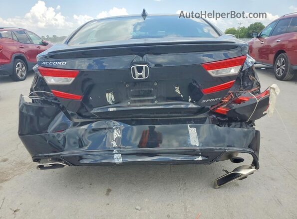 1HGCV1F36NA051575 2022 HONDA ACCORD Black Вид ззаду