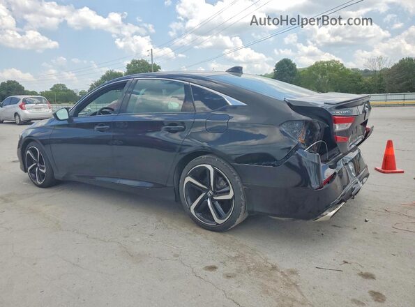 1HGCV1F36NA051575 2022 HONDA ACCORD Black Задня ліва чверть