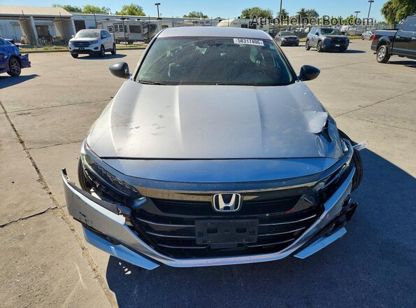 1HGCV1F36NA059675 2022 HONDA ACCORD Gray წინა ხედი