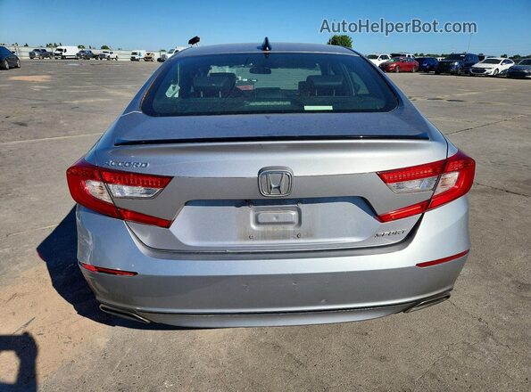 1HGCV1F36NA059675 2022 HONDA ACCORD Gray უკანა ხედი