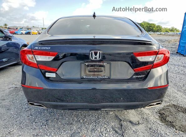 1HGCV1F36NA071776 2022 HONDA ACCORD Black Vista trasera