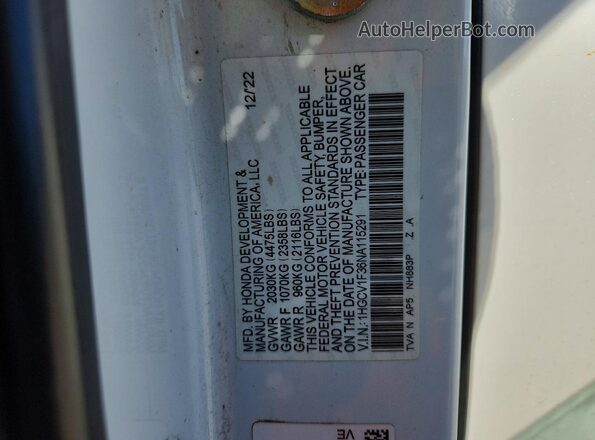 1HGCV1F36NA115291 2022 HONDA ACCORD White ძრავის განყოფილების ხედი