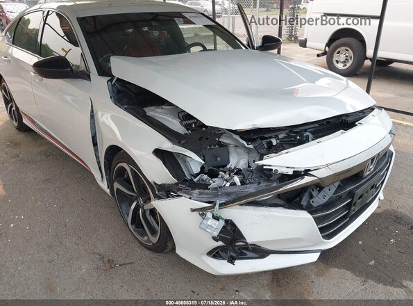 1HGCV1F36NA123097 2022 HONDA ACCORD Белый Вид спереди