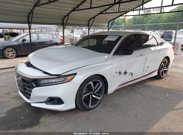 1HGCV1F36NA123097 2022 HONDA ACCORD Белый Передняя левая четверть