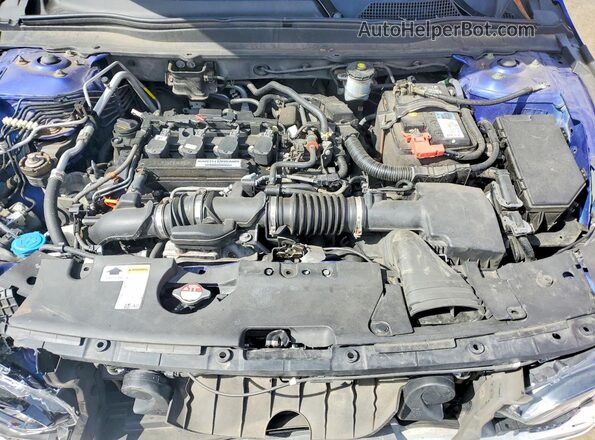 1HGCV1F37JA007756 2018 HONDA ACCORD Blue Вид задньої частини салону