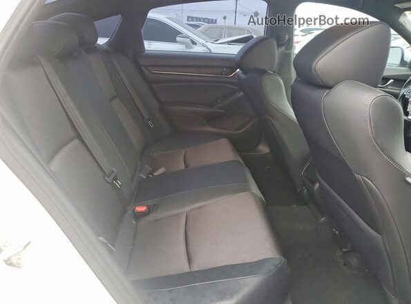 1HGCV1F37JA063065 2018 HONDA ACCORD White უკანა სავარძლების ხედი