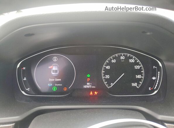 1HGCV1F37JA063065 2018 HONDA ACCORD White ხელსაწყოთა პანელის ხედი
