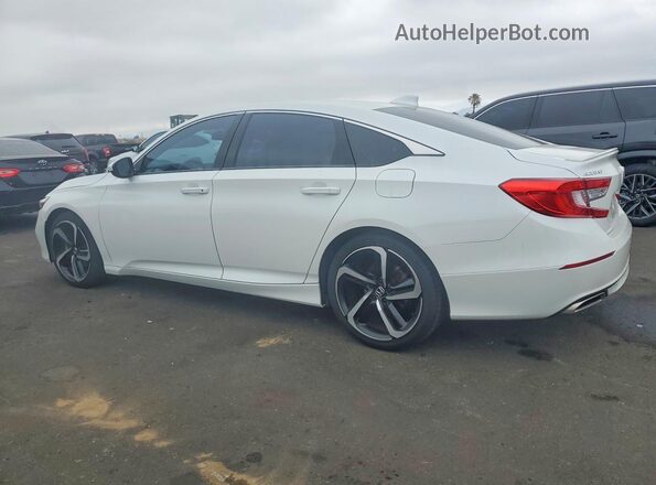 1HGCV1F37JA063065 2018 HONDA ACCORD White უკანა მარცხენა