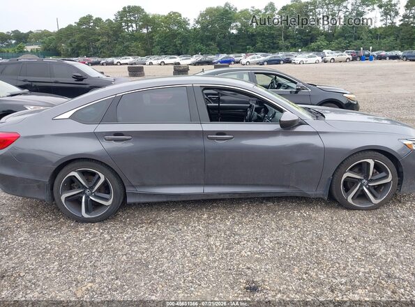 1HGCV1F37JA091187 2018 HONDA ACCORD Gray Вид задньої частини салону
