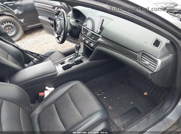 1HGCV1F37JA091187 2018 HONDA ACCORD Gray Вид салону спереду