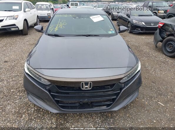 1HGCV1F37JA091187 2018 HONDA ACCORD Gray Вид щитка приладів