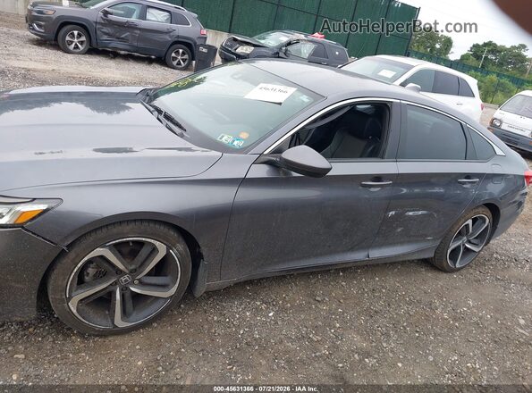 1HGCV1F37JA091187 2018 HONDA ACCORD Gray Панорамний вид салону 360°
