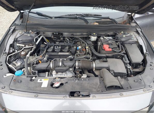 1HGCV1F37JA091187 2018 HONDA ACCORD Gray Вид ззаду