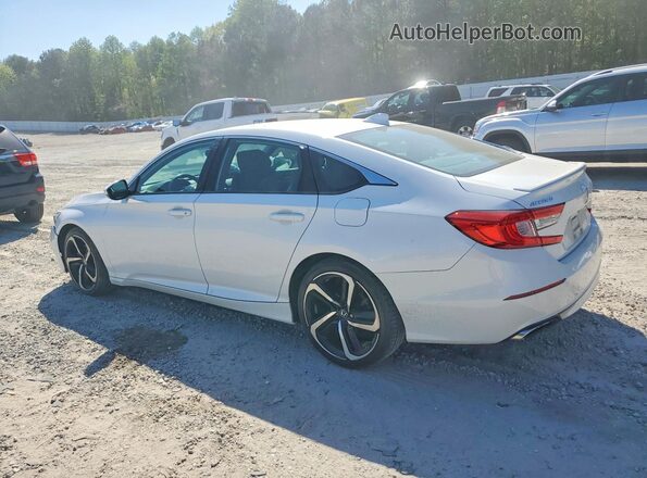 1HGCV1F37JA108652 2018 HONDA ACCORD White Trasero izquierdo