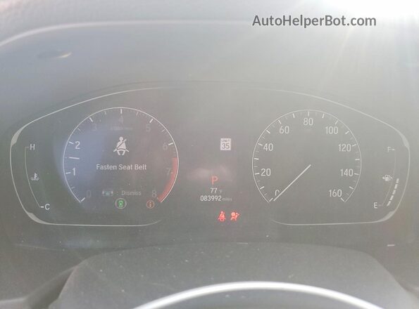 1HGCV1F37JA108652 2018 HONDA ACCORD White Vista del cuadro de instrumentos