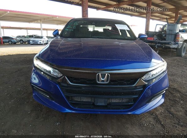 1HGCV1F37JA123992 2018 HONDA ACCORD Blue Rear interior view