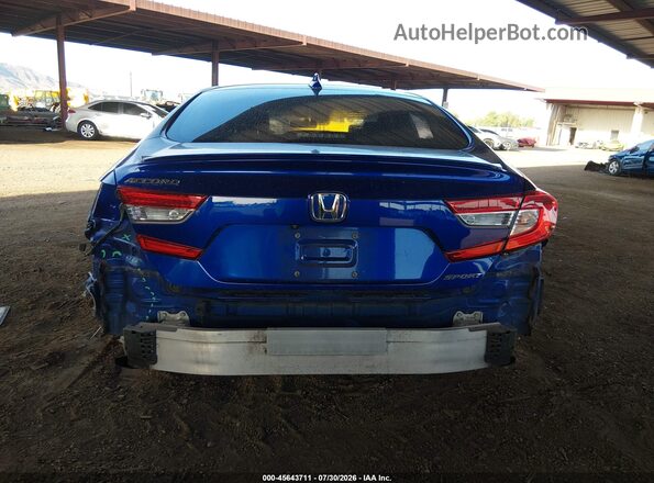 1HGCV1F37JA123992 2018 HONDA ACCORD Blue 