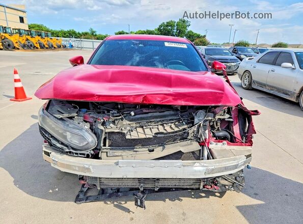1HGCV1F37JA156491 2018 HONDA ACCORD Red Вид спереду