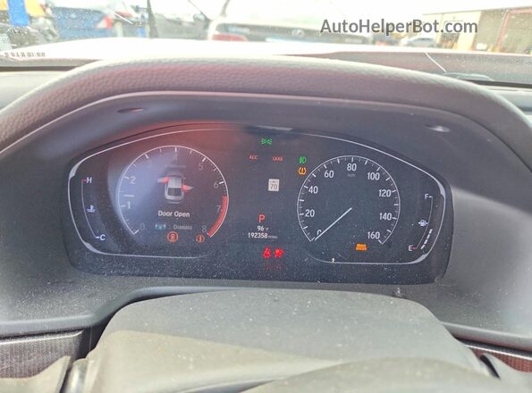 1HGCV1F37JA156491 2018 HONDA ACCORD Red Вид щитка приладів