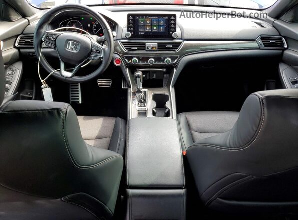 1HGCV1F37JA174764 2018 HONDA ACCORD Blue წინა პანელის ხედი