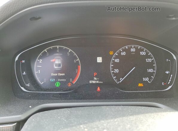 1HGCV1F37JA174764 2018 HONDA ACCORD Blue ხელსაწყოთა პანელის ხედი