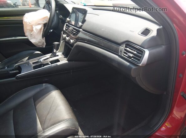 1HGCV1F37JA177731 2018 HONDA ACCORD Red Widok wnętrza z przodu