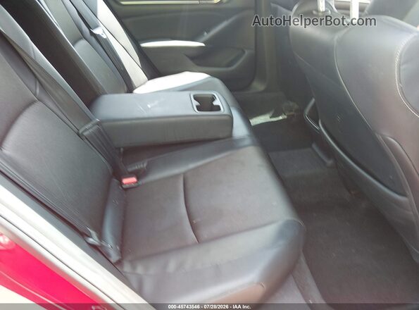 1HGCV1F37JA177731 2018 HONDA ACCORD Red Widok naklejki z numerem VIN