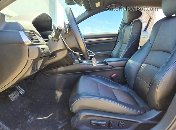 1HGCV1F37JA212008 2018 HONDA ACCORD Gray Вид салону спереду