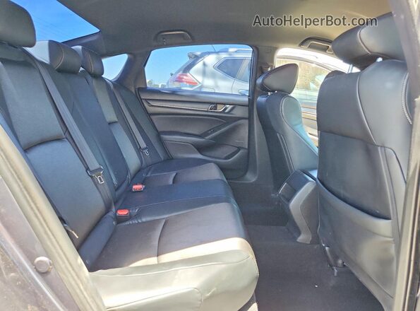 1HGCV1F37JA212008 2018 HONDA ACCORD Gray Вид задніх сидінь