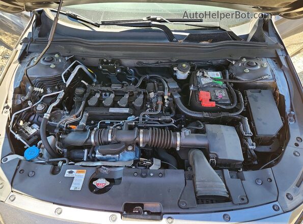 1HGCV1F37JA212008 2018 HONDA ACCORD Gray Вид задньої частини салону