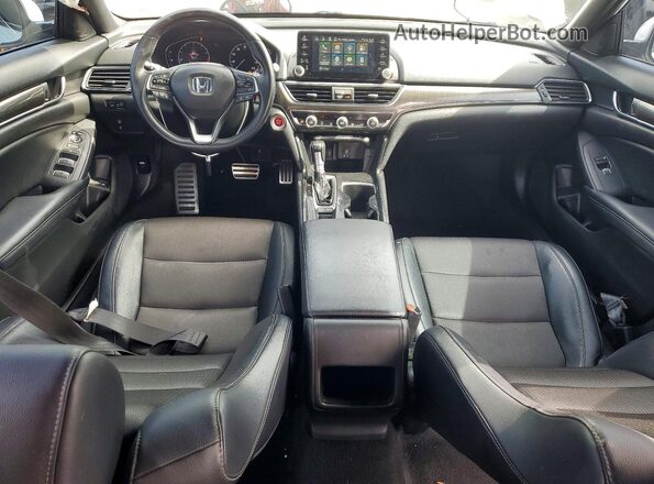 1HGCV1F37JA213854 2018 HONDA ACCORD White Вид панелі приладів