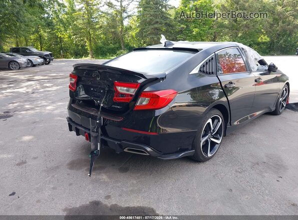 1HGCV1F37JA256316 2018 HONDA ACCORD Black Панорамний вид салону 360°