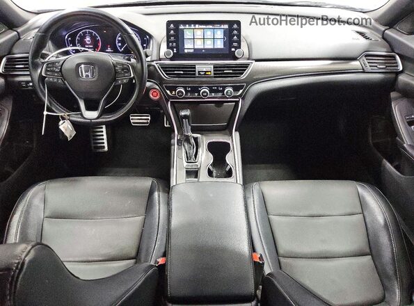 1HGCV1F37JA263668 2018 HONDA ACCORD Gray Widok deski rozdzielczej