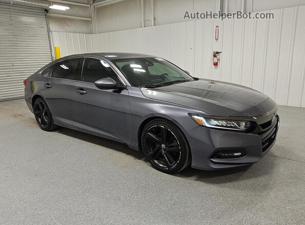 1HGCV1F37JA263668 2018 HONDA ACCORD Gray 