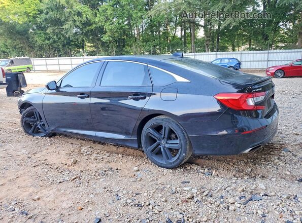 1HGCV1F37JA269065 2018 HONDA ACCORD Black Задня ліва чверть