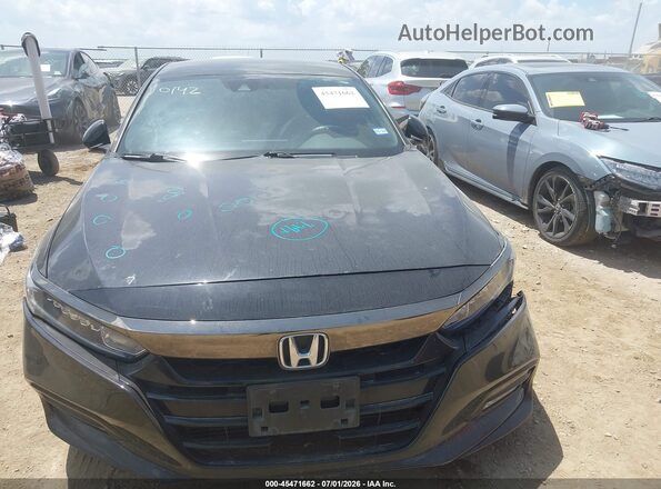 1HGCV1F37KA010142 2019 HONDA ACCORD Black Вид щитка приладів