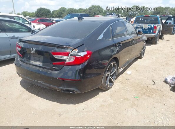 1HGCV1F37KA010142 2019 HONDA ACCORD Black Задня права чверть