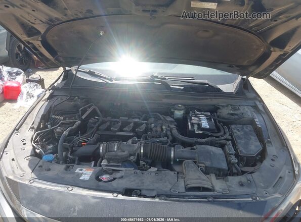 1HGCV1F37KA010142 2019 HONDA ACCORD Black Вид ззаду