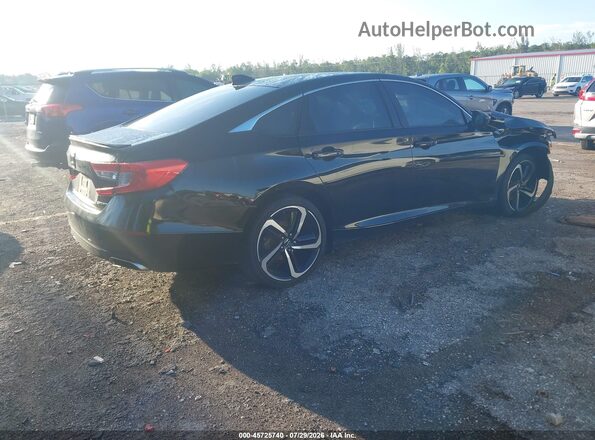 1HGCV1F37KA038474 2019 HONDA ACCORD Black უკანა მარჯვენა