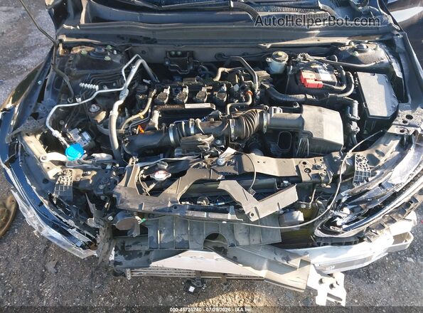 1HGCV1F37KA038474 2019 HONDA ACCORD Black უკანა ხედი