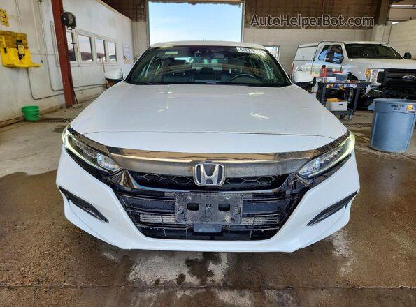 1HGCV1F37KA047921 2019 HONDA ACCORD White Widok z przodu