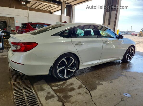 1HGCV1F37KA047921 2019 HONDA ACCORD White Tył prawy