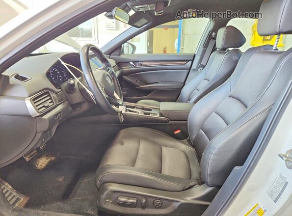 1HGCV1F37KA047921 2019 HONDA ACCORD White Widok wnętrza z przodu