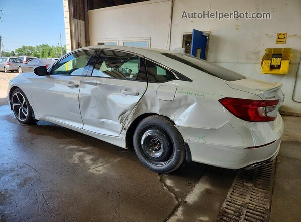 1HGCV1F37KA047921 2019 HONDA ACCORD White Tył lewy