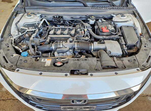 1HGCV1F37KA047921 2019 HONDA ACCORD White Widok wnętrza z tyłu