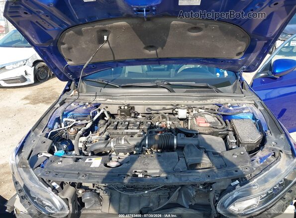 1HGCV1F37KA059843 2019 HONDA ACCORD Blue Rear view